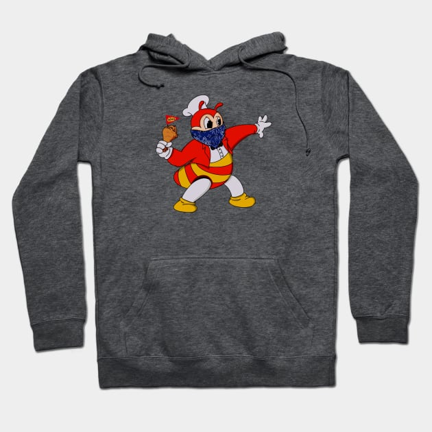 ANGRY CUTE JOLLIBEE HOODIE PHILIPPINES Hoodie by Aydapadi Studio